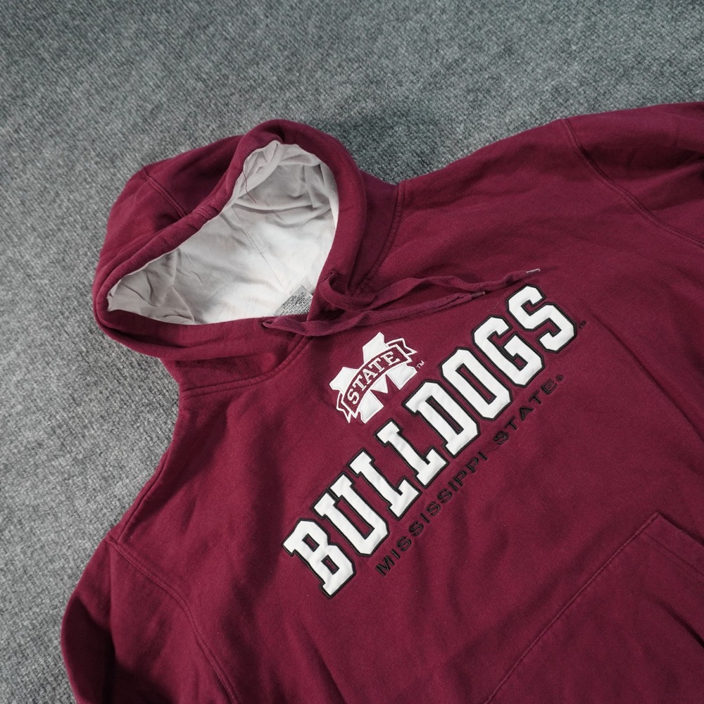 Stadium Athletics Mississippi State Bulldogs Hoodie Womens XL Maroon Pullover